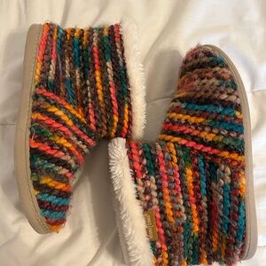 fuzzy boot slippers